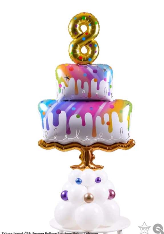 39" Μπαλόνι Τούρτα Rainbow