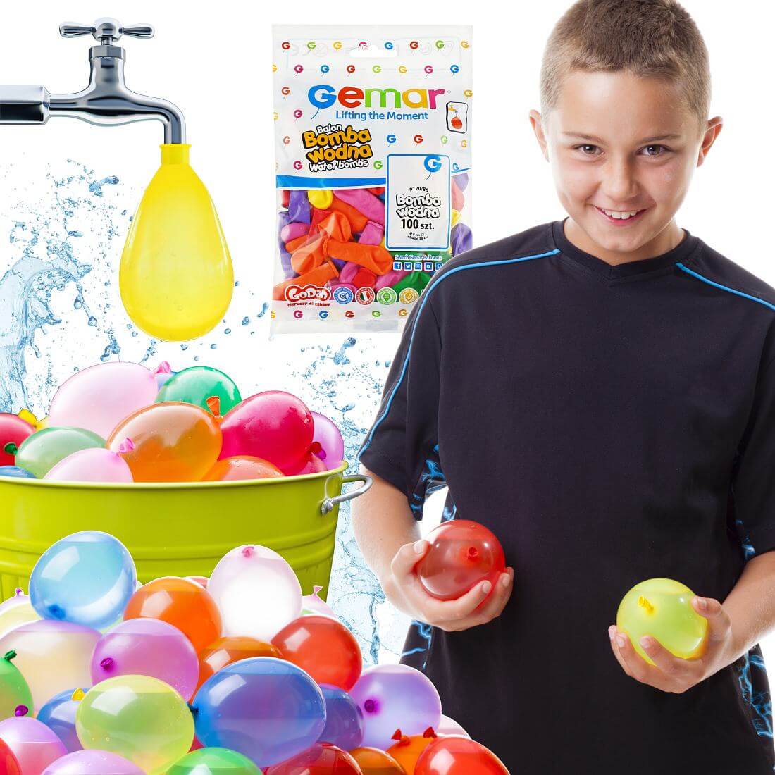 3" Μπαλόνια Νερόμπομπες σε Διάφορα Χρώματα (100 τεμ)