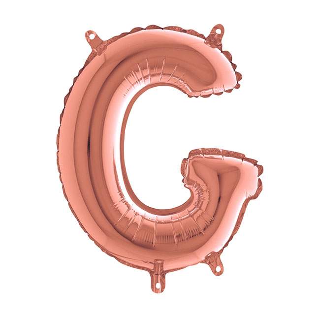 Mini Μπαλόνια Γράμματα Rosegold 36cm