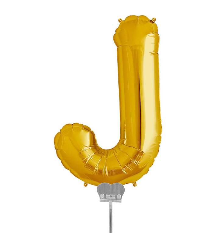 Mini Μπαλόνια Γράμματα Χρυσό 35cm
