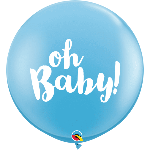 Μπαλόνι Λάτεξ 3' Oh Baby Boy 91 εκ / 2 τμχ
