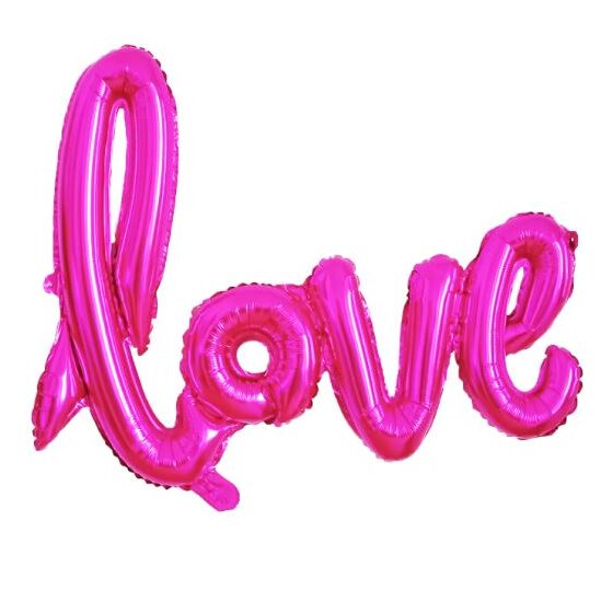 40'' Μπαλόνι φράση Love φούξια