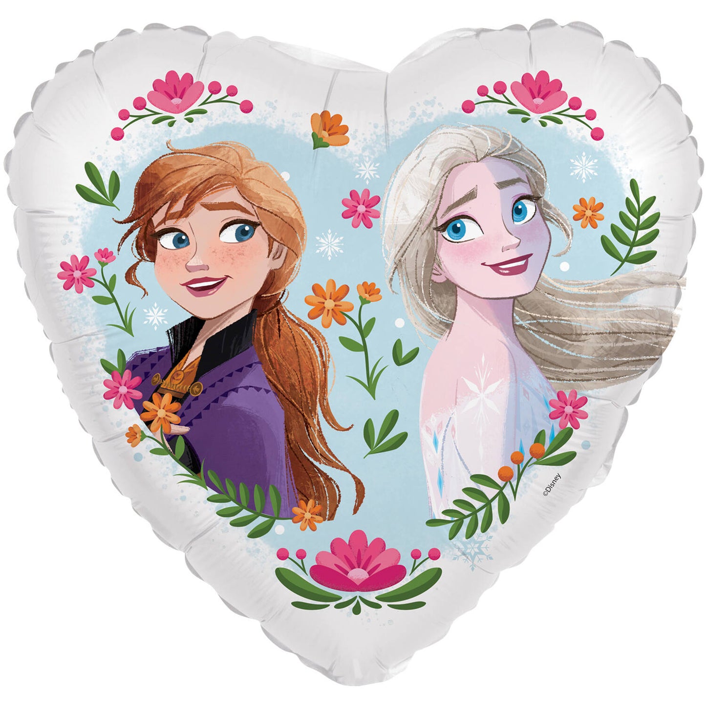 Μπαλόνι Φοιλ 18 Καρδιά Frozen Anna & Elsa / 46 εκ