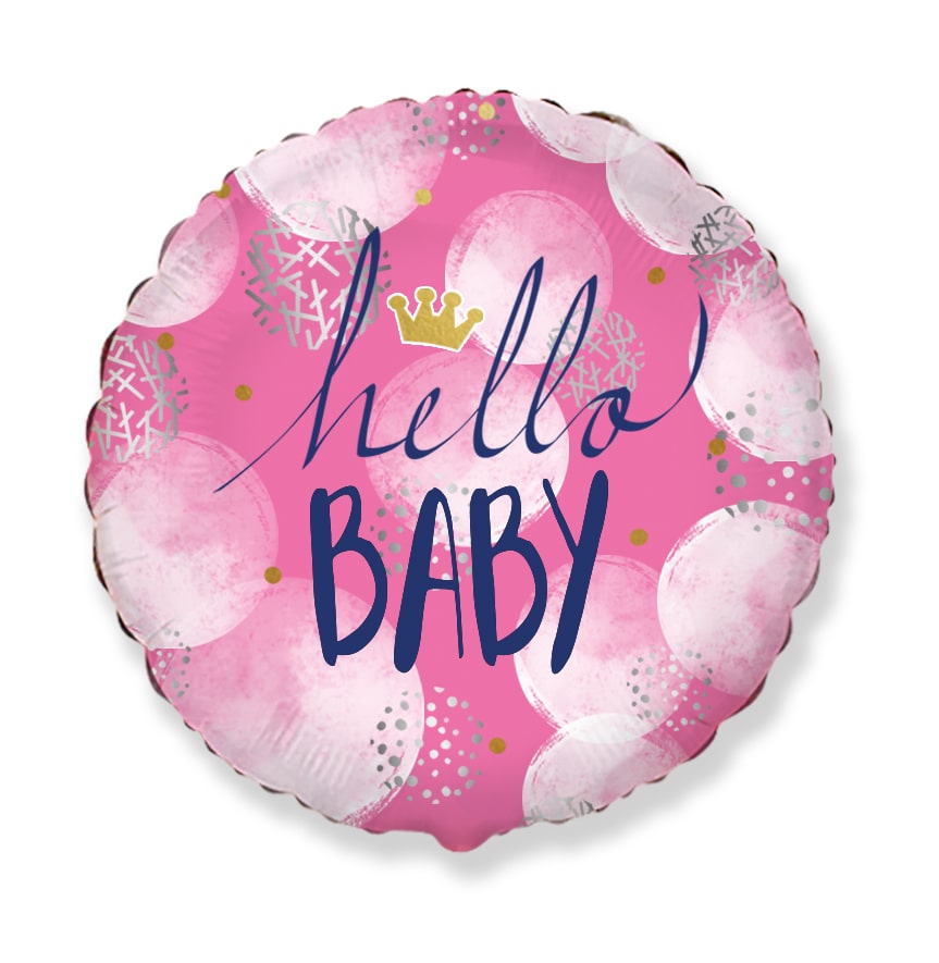 Μπαλόνι Φοιλ 9 Hello Baby Girl / 23 εκ