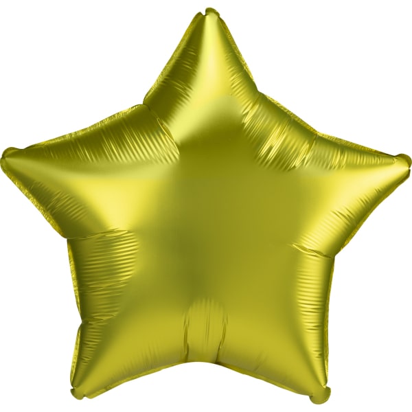 Μπαλόνι Φοιλ Αστέρι 18 Satin Luxe Lemon / 46 εκ - Μεταλλικό Κίτρινο