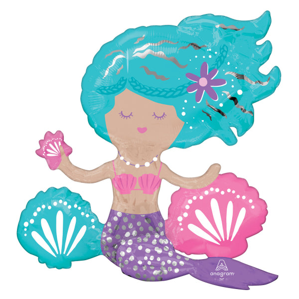 Μπαλόνι φοιλ Σχήμα Sitter Shimmering Mermaid 45εκ x 43εκ