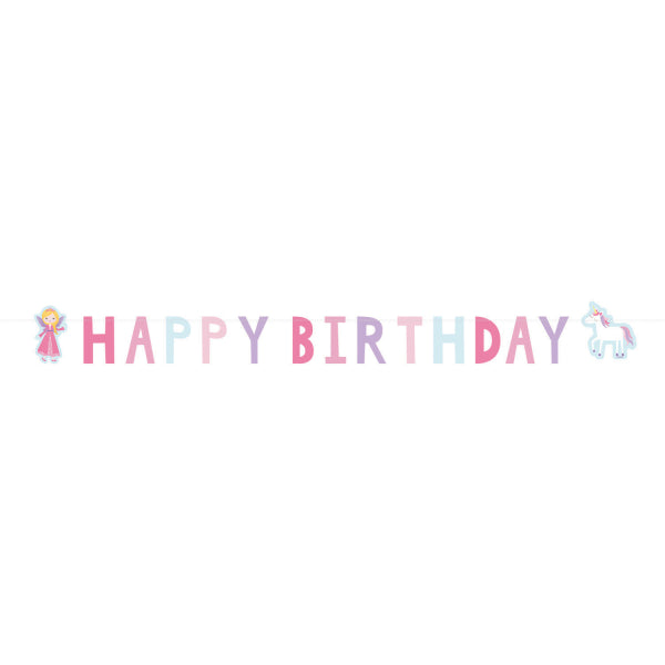 Γιρλάντα γράμματα Happy Birthday Princess / 1.50μ x 15εκ