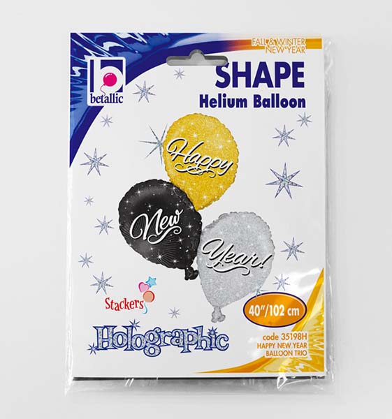 40" Μπαλόνι "New Year" τρίπτυχο