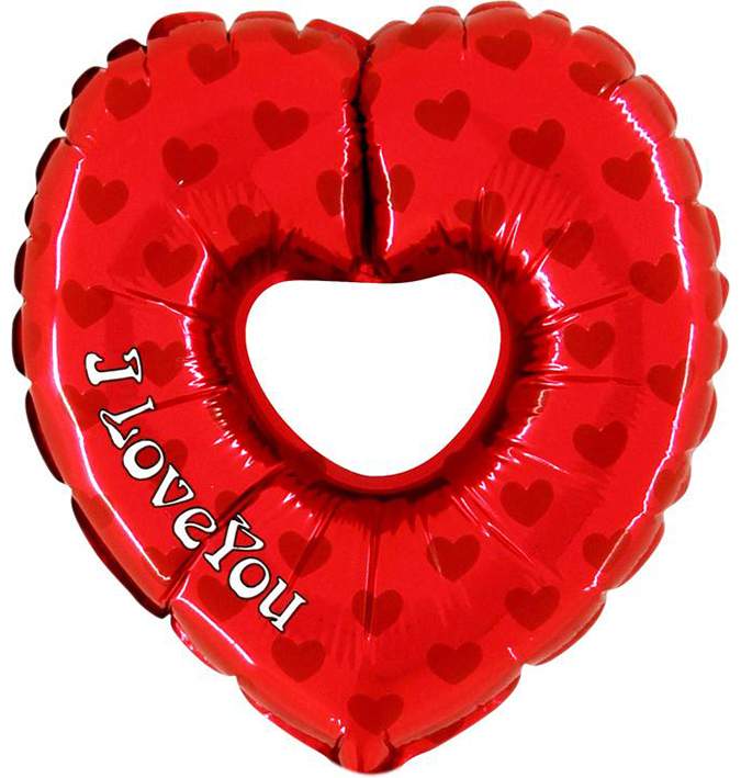 40" Μπαλόνι αγάπης Καρδιά με τρύπα