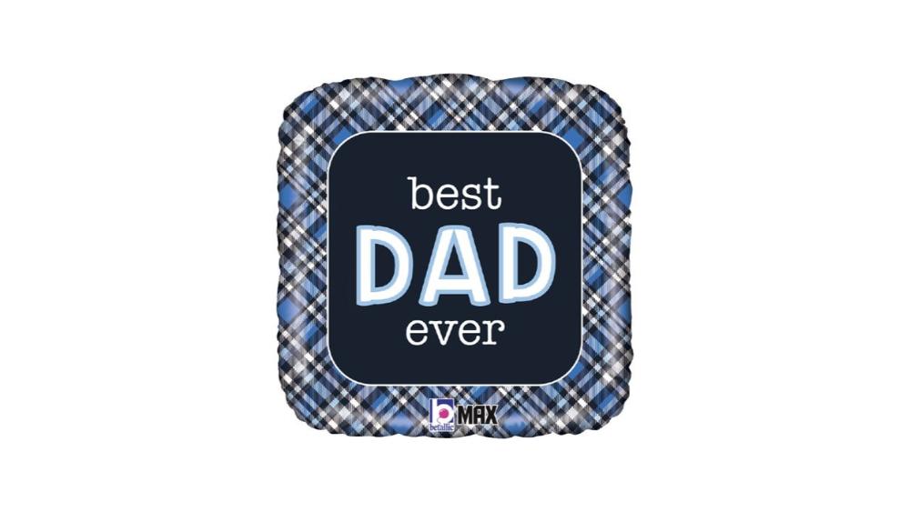 18" Μπαλόνι Best Dad Ever - φουσκωμένο με ήλιον