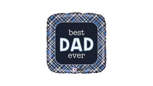 18" Μπαλόνι Best Dad Ever - φουσκωμένο με ήλιον