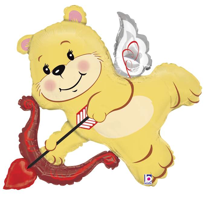 42'' Μπαλόνι αγάπης ερωτευμένο Αρκουδάκι με τόξο