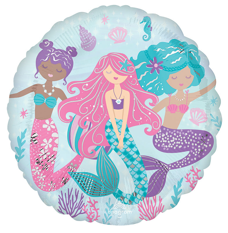 Μπαλόνι Φοιλ 17 Shimmering Mermaid / 43cm - Γοργόνα