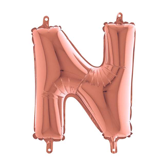 Mini Μπαλόνια Γράμματα Rosegold 36cm