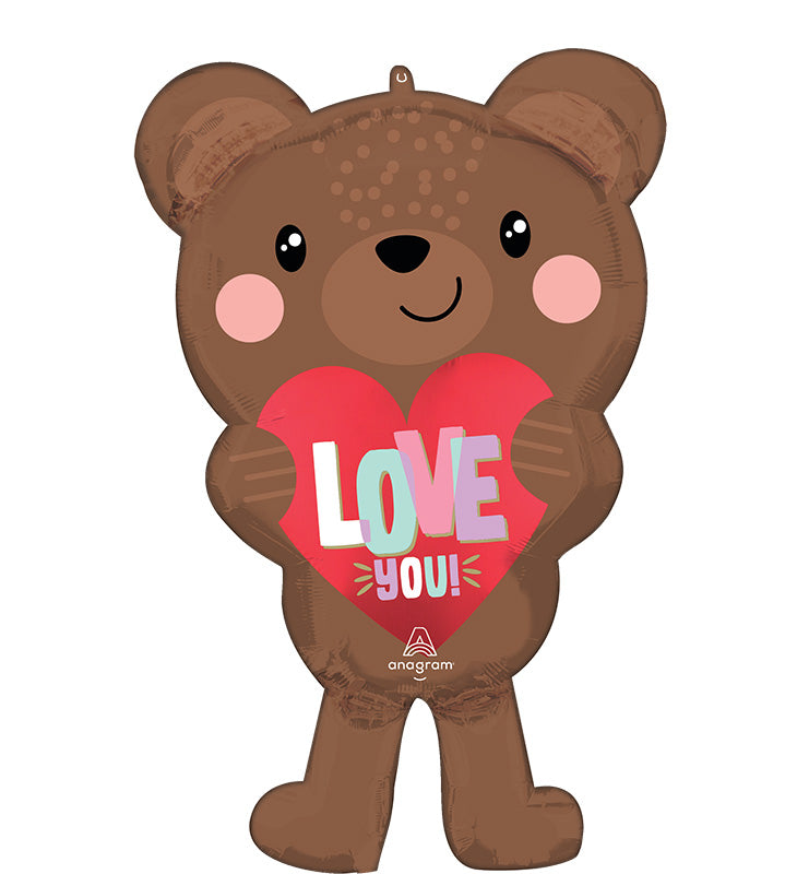 Μπαλόνι Φοιλ Σχήμα Αρκουδάκι Satin Love Bear