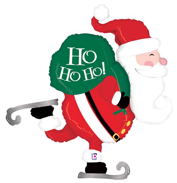 45" Μπαλόνι Αη Βασίλης που κάνει skate