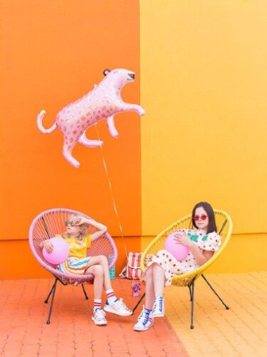 45" Μπαλόνι ροζ Λεοπάρδαλη