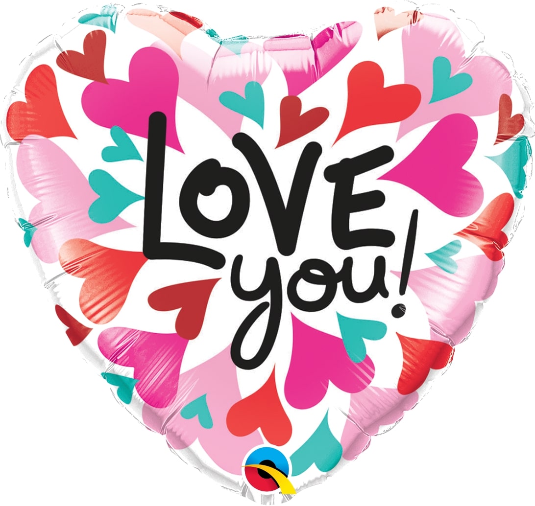 Μπαλόνι Φοιλ 18 Love You Converging Hearts / 46 εκ