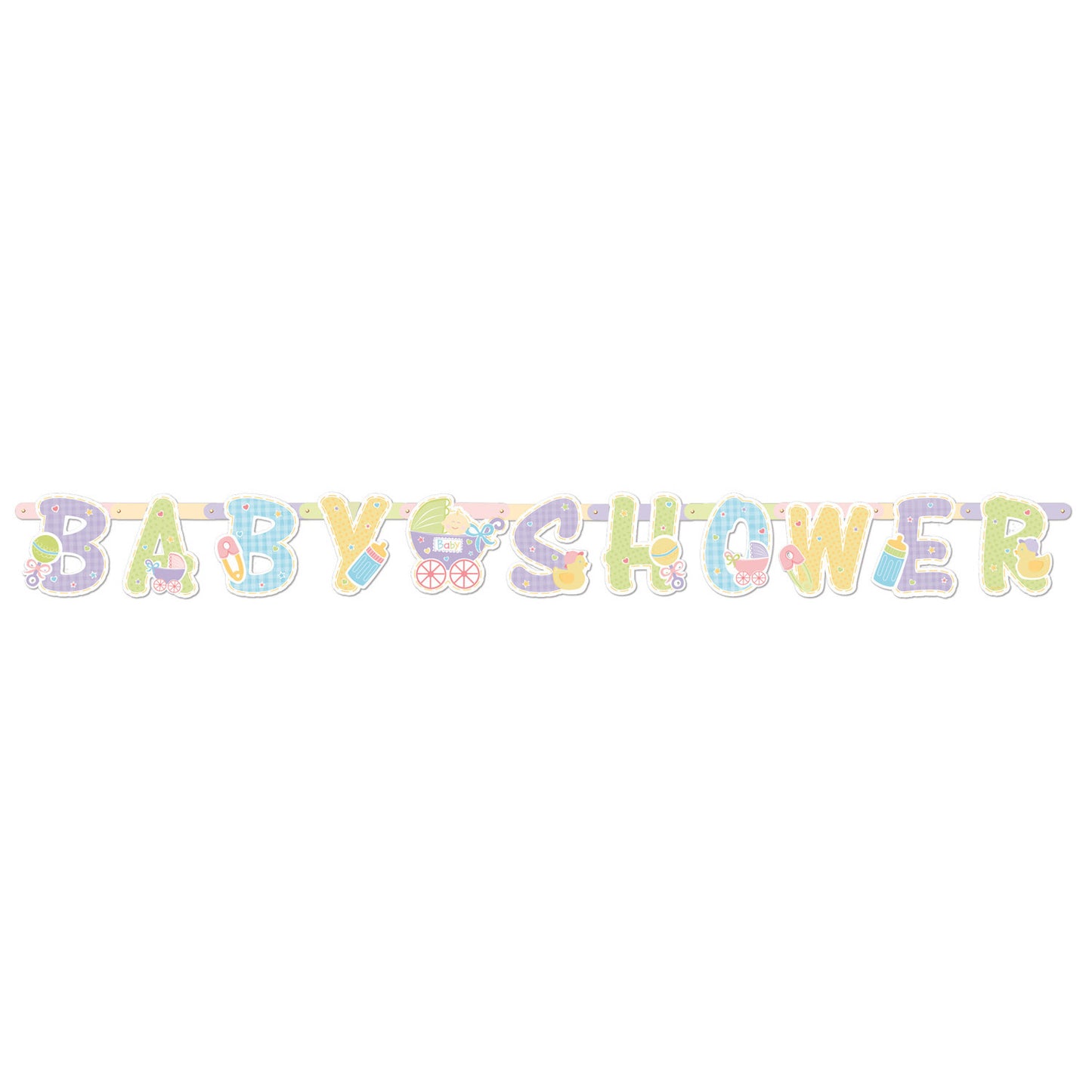Γιρλάντα Γράμματα Baby Shower / 16.5εκ x 2μ