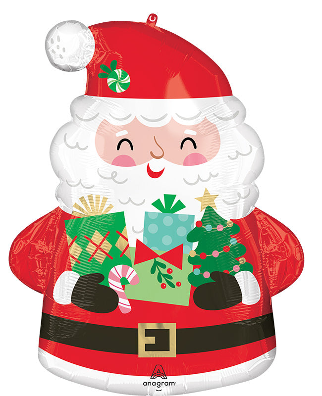 Μπαλόνι φοιλ Σχήμα Jolly Old Santa - Άγιος Βασίλης / 50 x 63 εκ