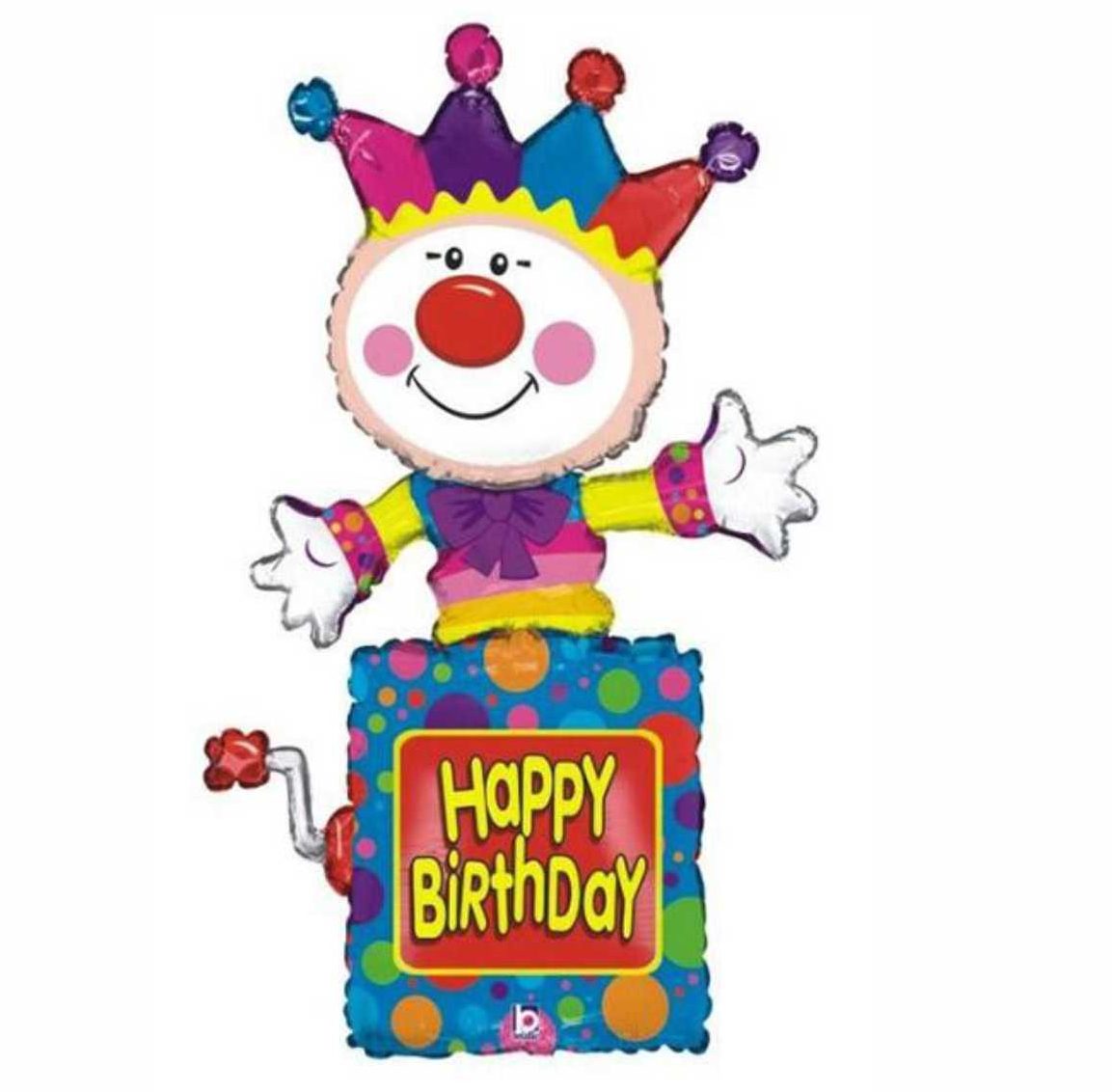 48" Μπαλόνι Ζογκλέρ Happy Birthday