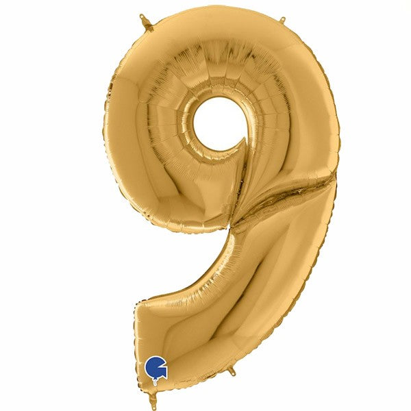 Μπαλόνια Αριθμοί Γίγας Χρυσό 163 cm – 64″