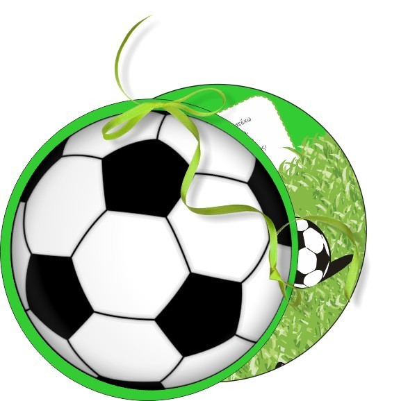 Προσκλητήριο βάπτισης σχηματικό ποδόσφαιρο