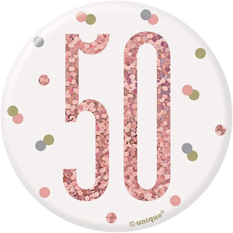 Κονκάρδα 50 Birthday Rose Gold