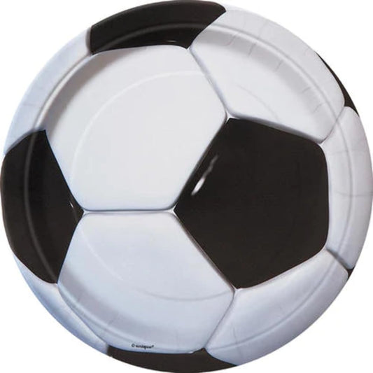 Χάρτινα Πιάτα φαγητού 22.8εκ Ποδόσφαιρο/  Soccer/8 τεμ
