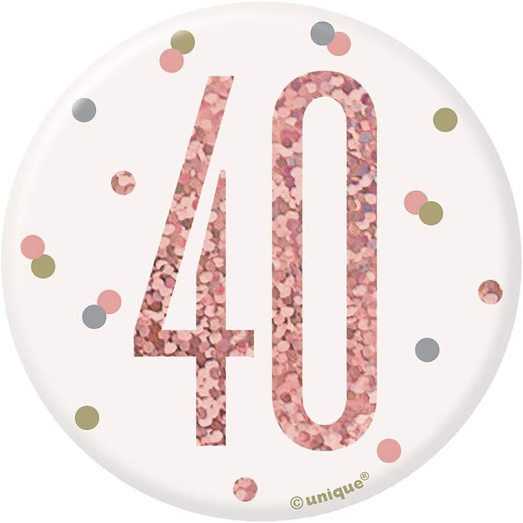 Κονκάρδα 40Birthday Rose Gold Birthday