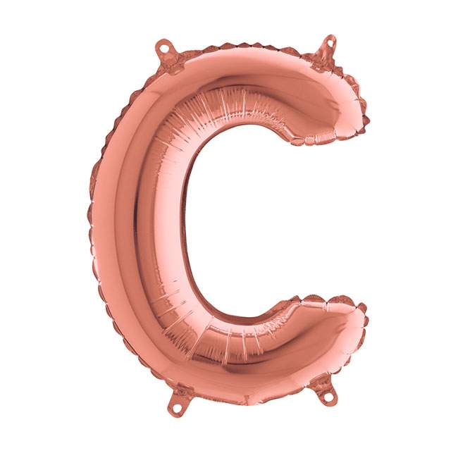 Mini Μπαλόνια Γράμματα Rosegold 36cm