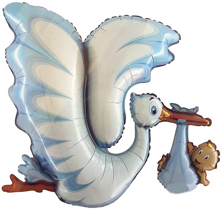 53'' Μπαλόνι γέννησης It's a Boy Πελαργός