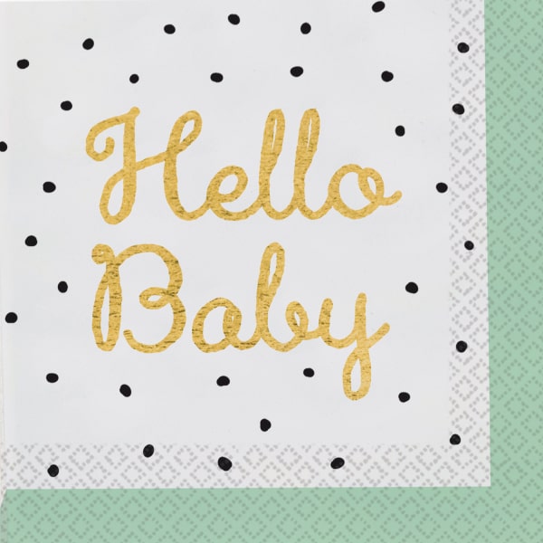 Χαρτοπετσέτες φαγητού 33εκ Hello Baby /16 τεμ