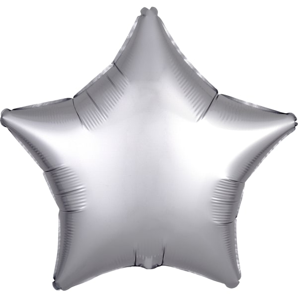 Μπαλόνι Φοιλ Αστέρι Ασημί Silk Lustre Silver / 48 εκ