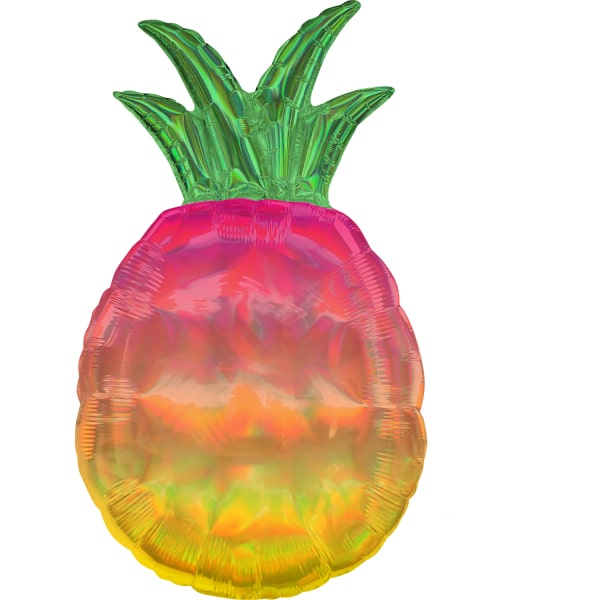 Μπαλόνι φοιλ Σχήμα Holographic Pineapple / 43 εκ x 78 εκ - Ανανάς