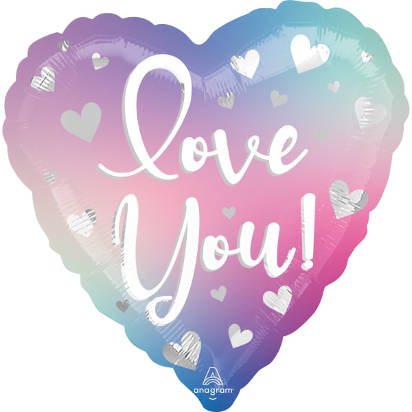 Μπαλόνι Φοιλ 17 Love You Filtered Ombre / 43 εκ