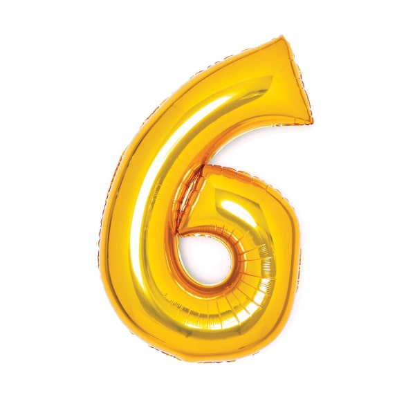 Φοιλ Σχήμα Χρυσό 26 Νούμερο 6 / 66εκ ύψος