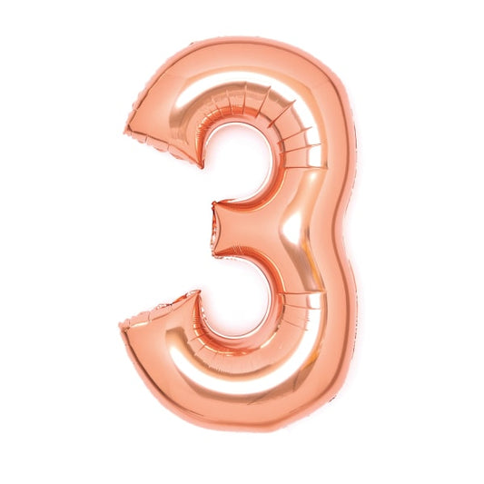 Φοιλ Σχήμα Ροζ Χρυσό 26 Νούμερο 3 / 66εκ ύψος