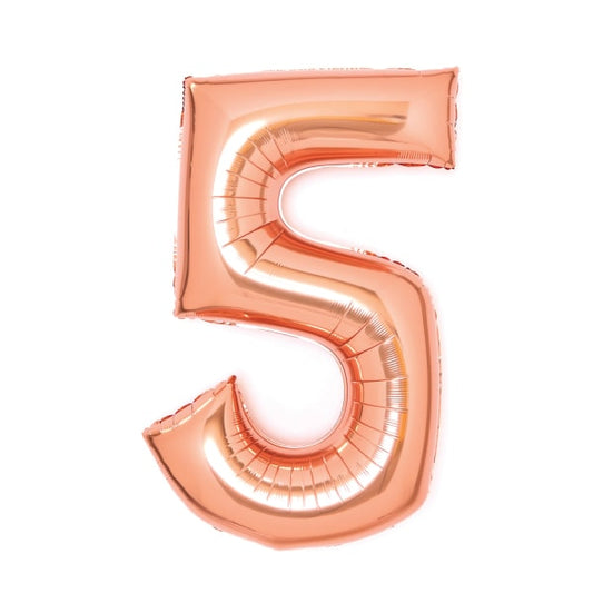 Φοιλ Σχήμα Ροζ Χρυσό 26 Νούμερο 5 / 66εκ ύψος