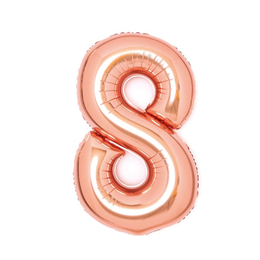 Φοιλ Σχήμα Ροζ Χρυσό 26 Νούμερο 8 / 66εκ ύψος