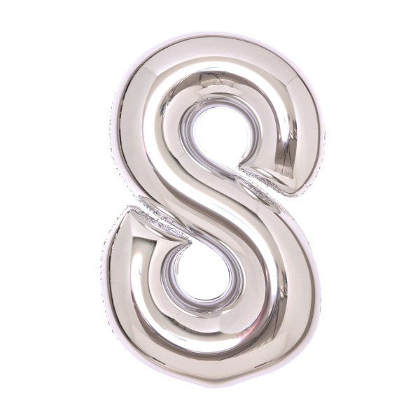 Φοιλ Σχήμα Ασημί 26 Νούμερο 8 / 66εκ ύψος