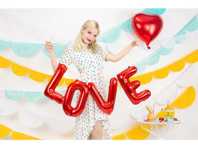 55'' Μπαλόνι αγάπης Love κόκκινο
