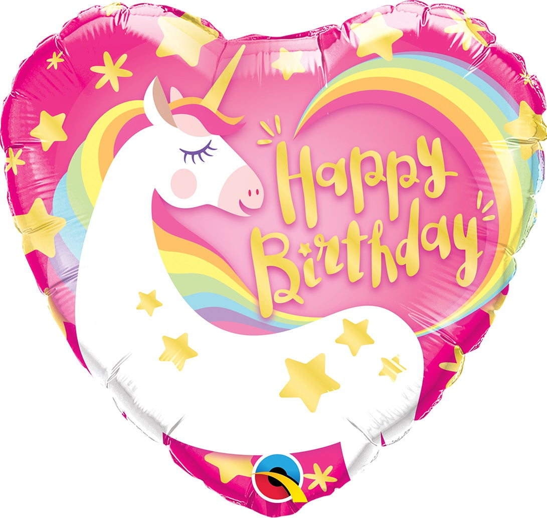Μπαλ. Φοιλ 18 Happy Birthday Unicorn