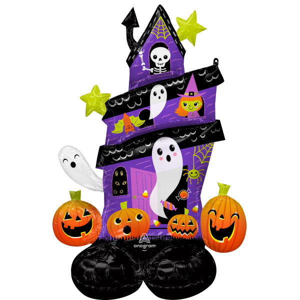 Μπαλόνι φοιλ AirLoonz Halloween Haunted House/ 88εκ x 127εκ - Στοιχισμένο Σπίτι