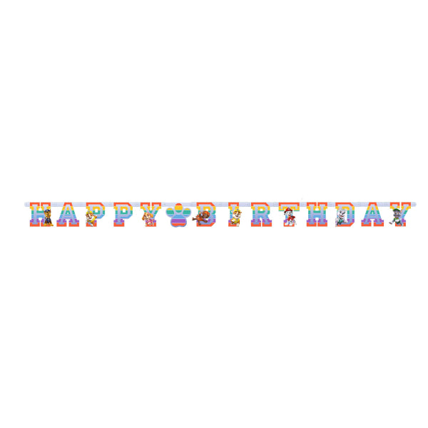 Γιρλάντα Γράμματα Happy Birthday Paw Patrol 2022/ 180x15 εκ