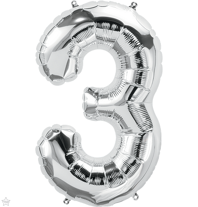 Φοιλ Super Shape Νούμερο 3 Ασημί / 86εκ Ύψος