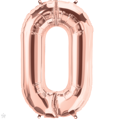 Φοιλ Σχήμα Νούμερο 0 / 86εκ ύψος - Ροζ Χρυσό