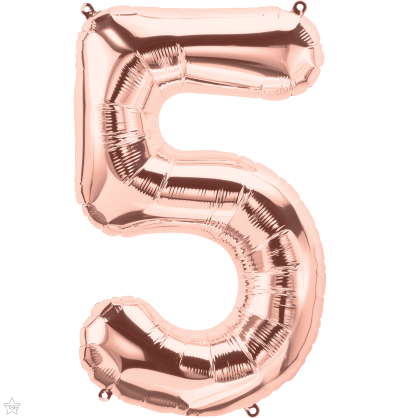 Φοιλ Σχήμα  Νούμερο 5 / 86εκ ύψος - Ροζ Χρυσό