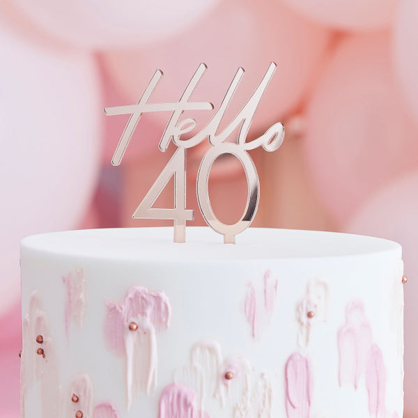 Διακόσμηση Τούρτας 40 Birthday Cake Topper