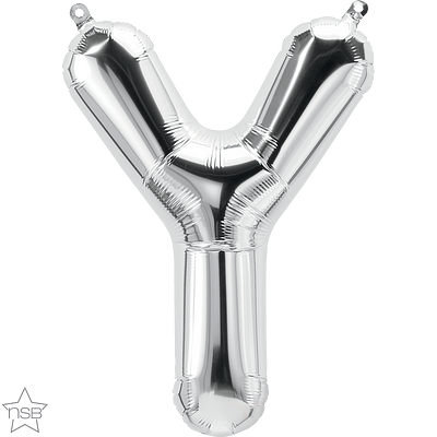 Μπαλόνι Φοιλ Μίνι Γράμμα Y Ασημί 41εκ